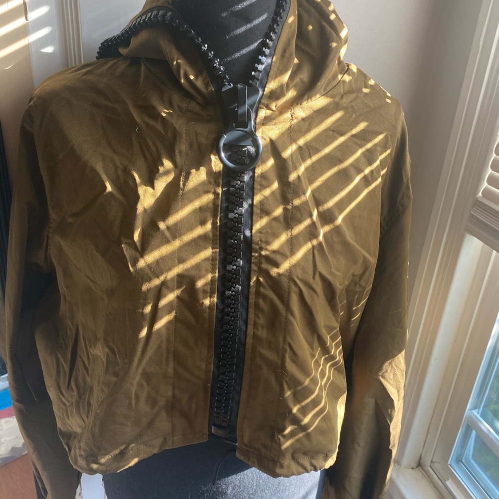 Chic Men's Olive Windbreaker Jacket
